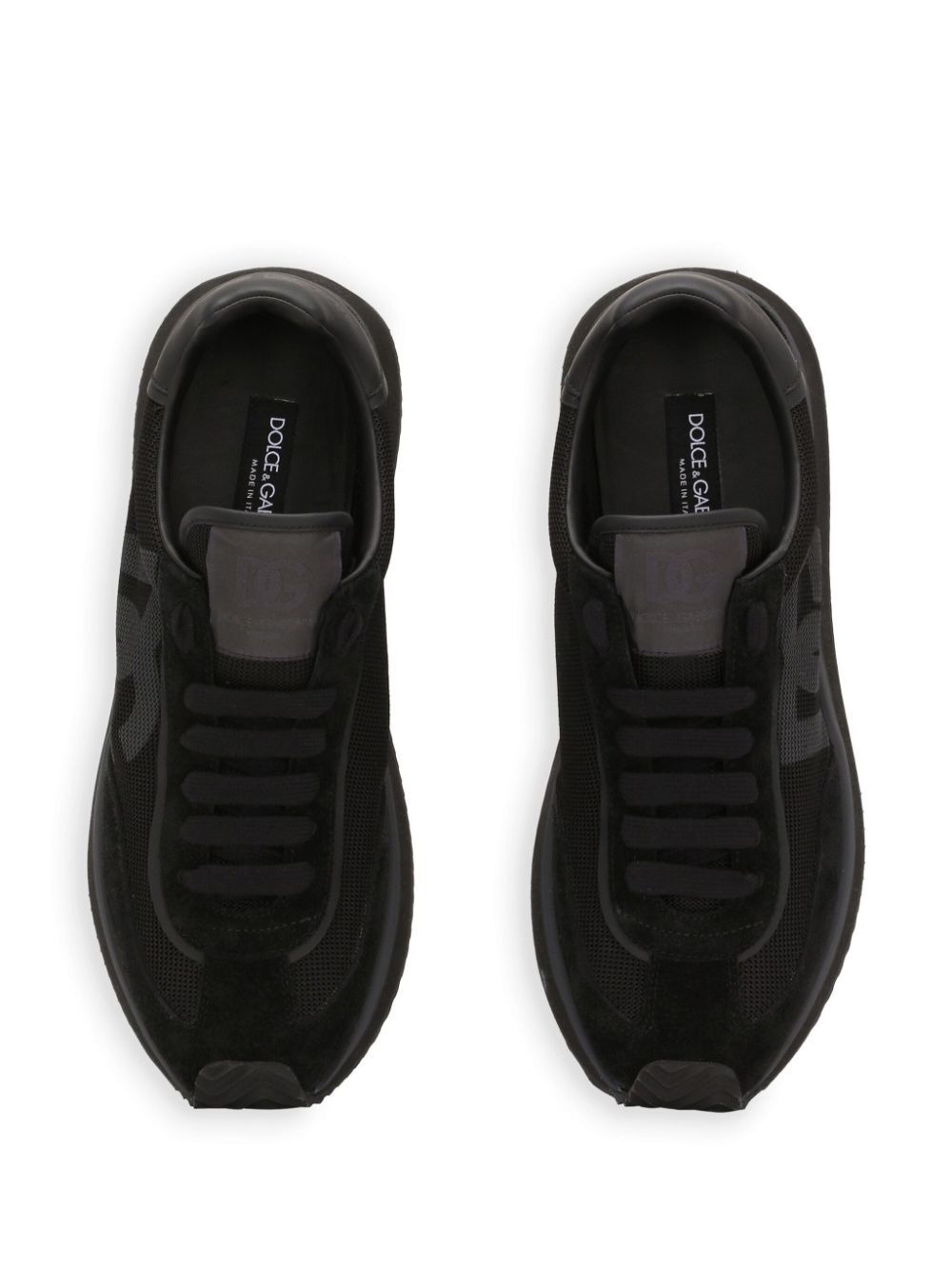 Dolce & Gabbana Men Suede And Mesh Dg Cushion Sneakers DOLCE & GABBANA