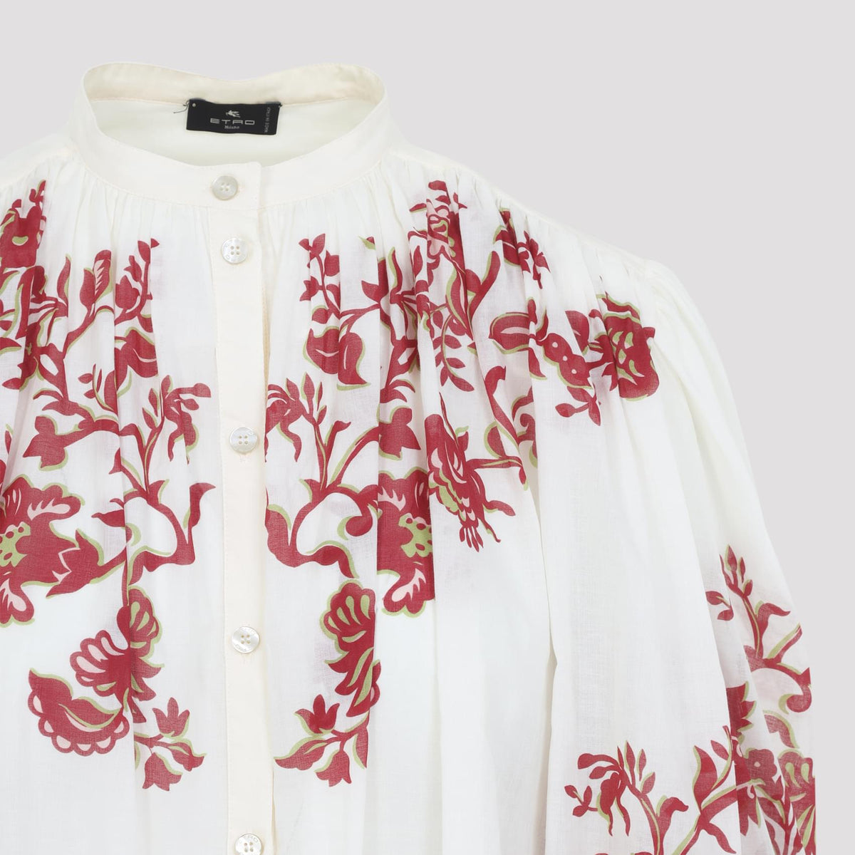 Etro Pleates Band Collar Shirt Women ETRO