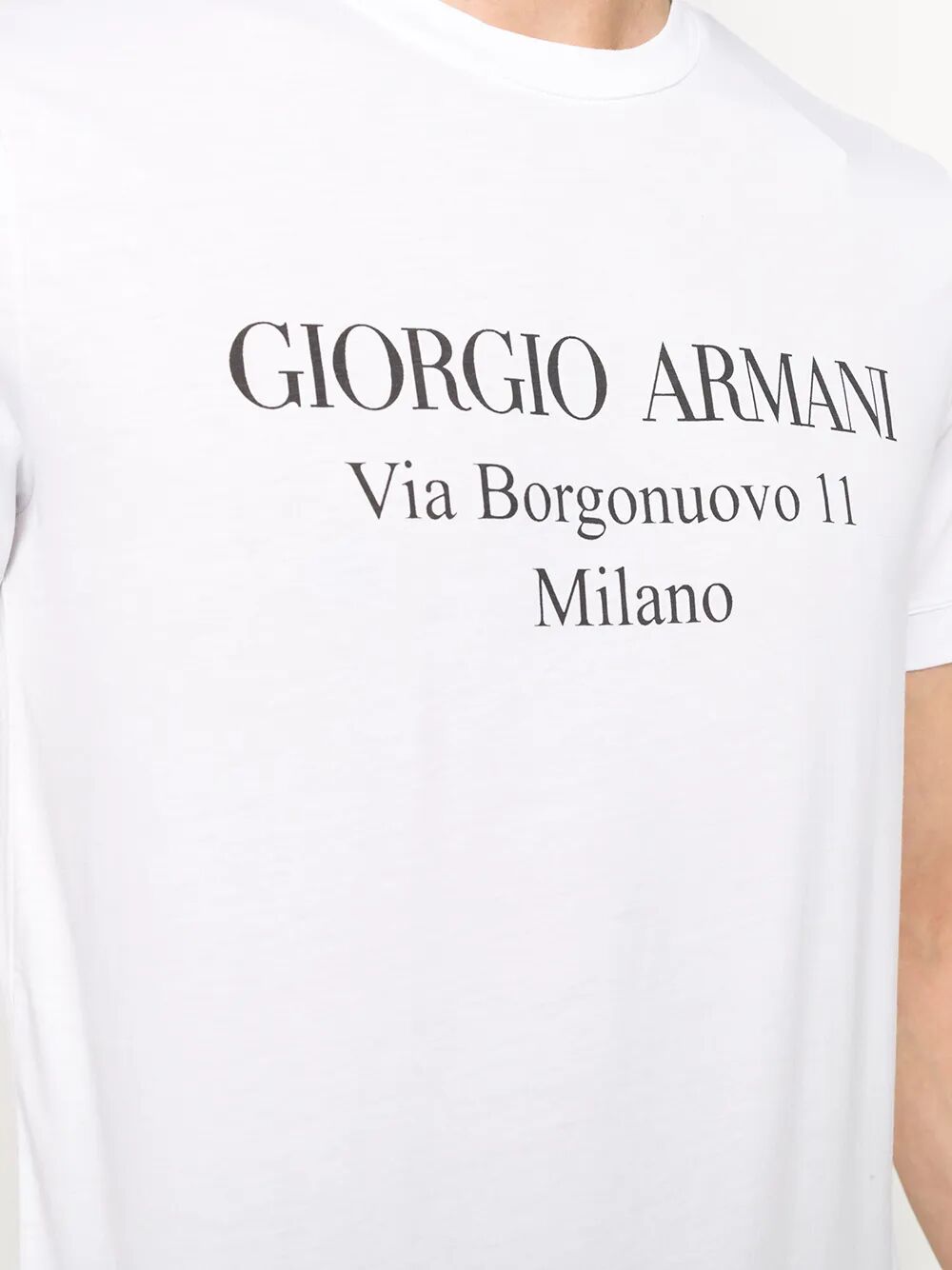 Giorgio Armani Men Borgonuovo 11 Cotton Jersey T-Shirt GIORGIO ARMANI