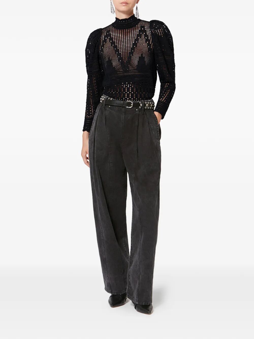 Isabel Marant Women Dahara Openwork Cotton Sweater