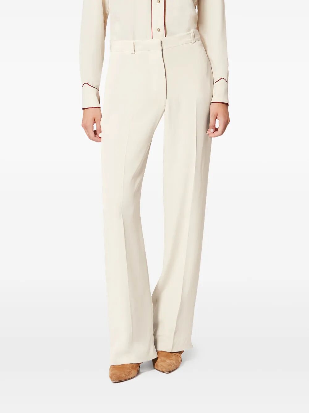 Isabel Marant Women Neonda Flowing Crepe Pleated Suit Pants ISABEL MARANT