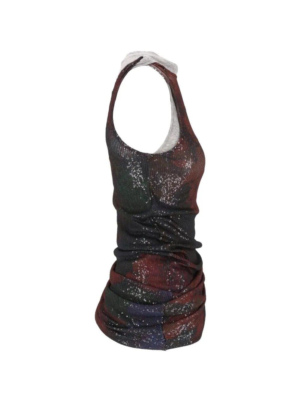 Maison Margiela Women Printed Draped Top MAISON MARGIELA