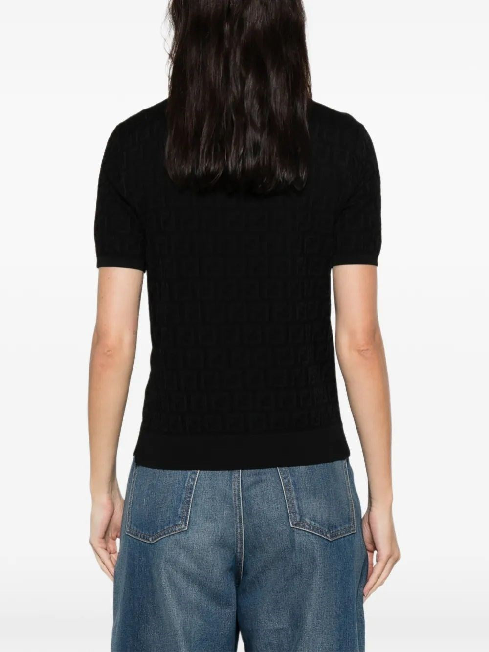 Fendi Women Ff Cotton And Viscose Sweater FENDI