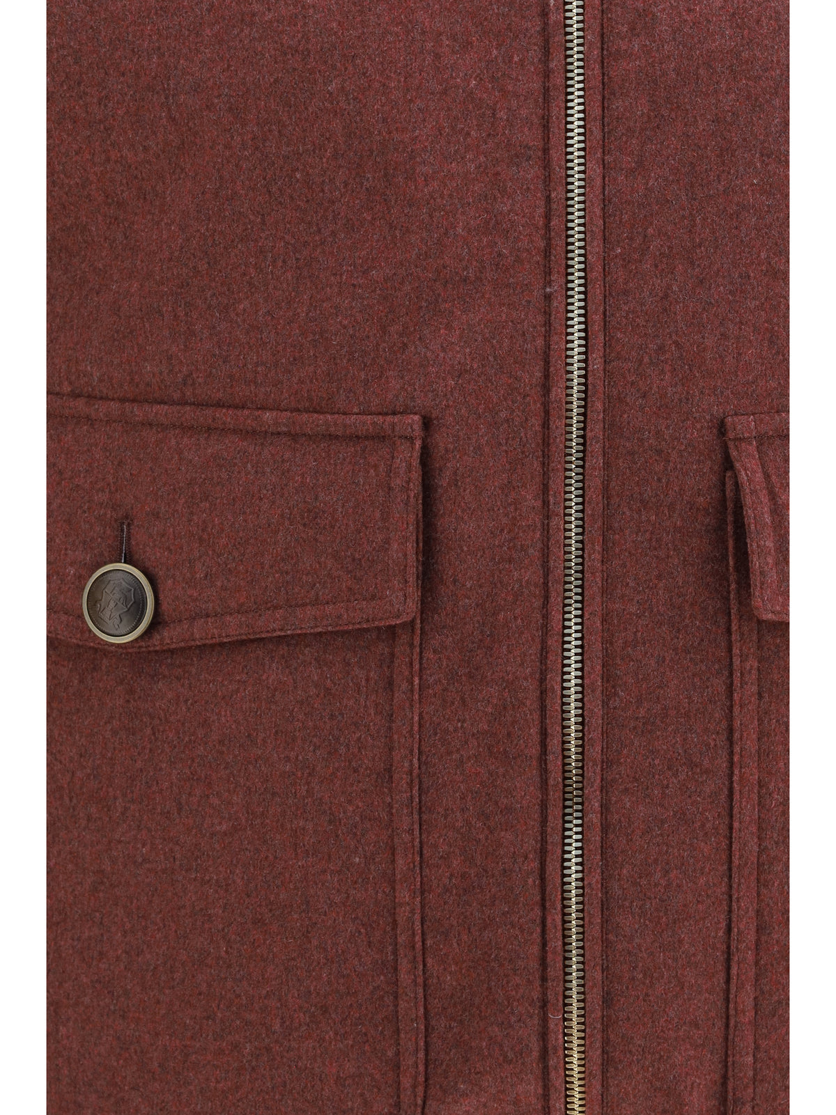 Brunello Cucinelli Men Wool Padded Vest BRUNELLO CUCINELLI