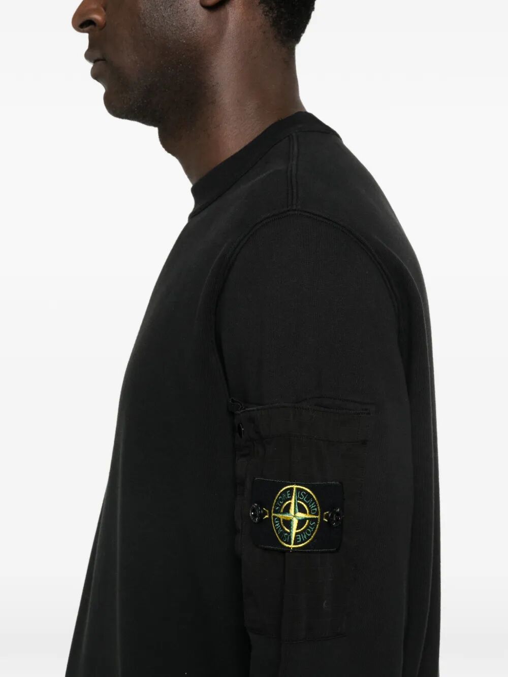 Stone Island Men Regular Fit Crewneck Midweight Sweatshirt With Pocket STONE ISLAND