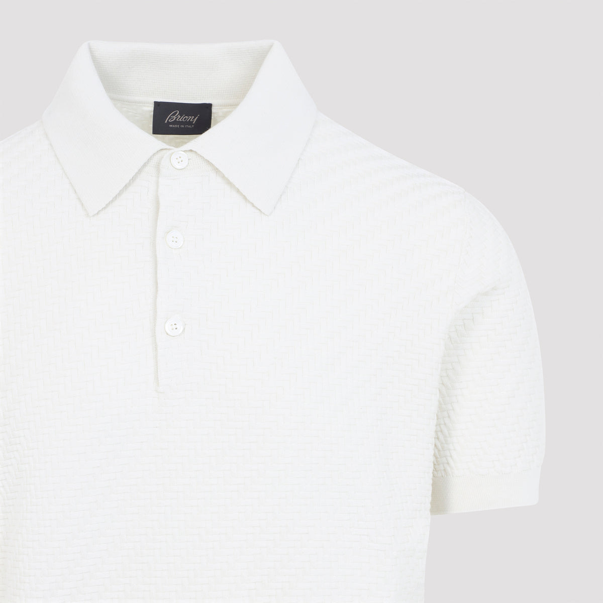 Brioni Cotton And Silk Polo Men BRIONI