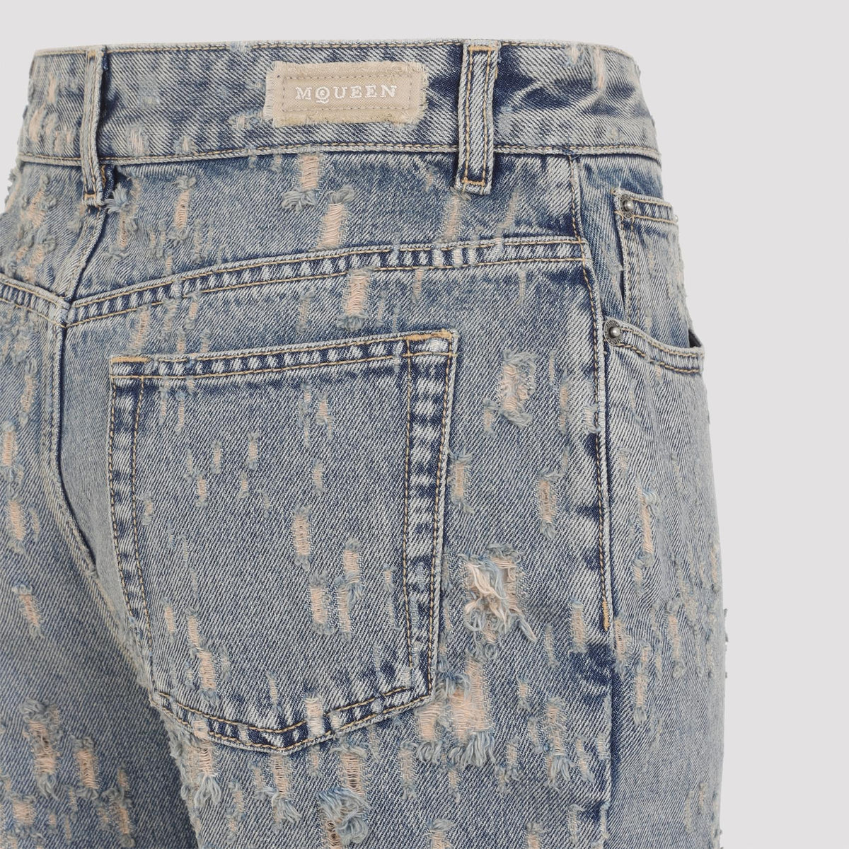 Alexander Mcqueen Distressed Flared Jeans Women ALEXANDER MCQUEEN
