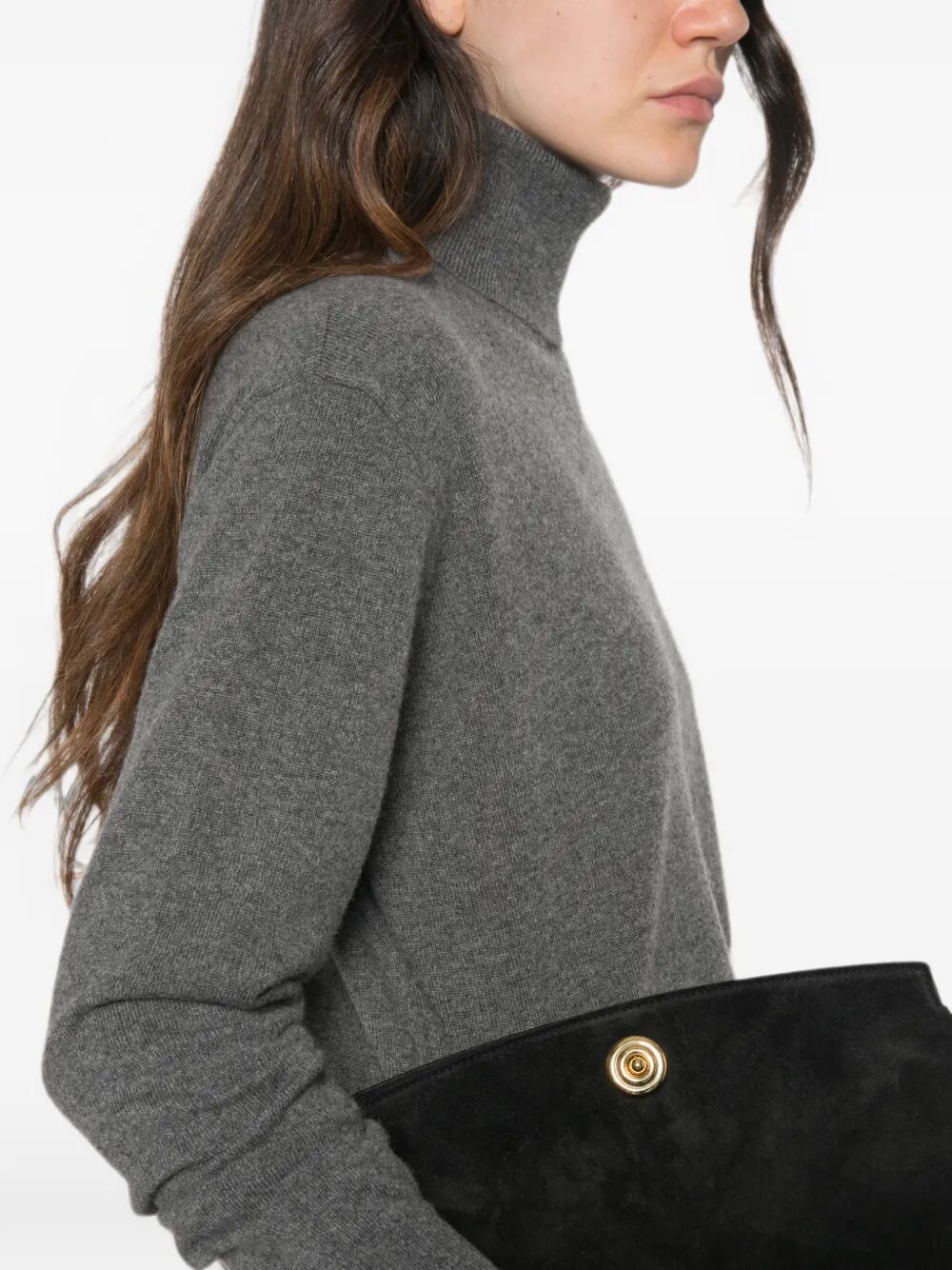 Brunello Cucinelli Women Cashmere Turtleneck Sweater With Monili BRUNELLO CUCINELLI