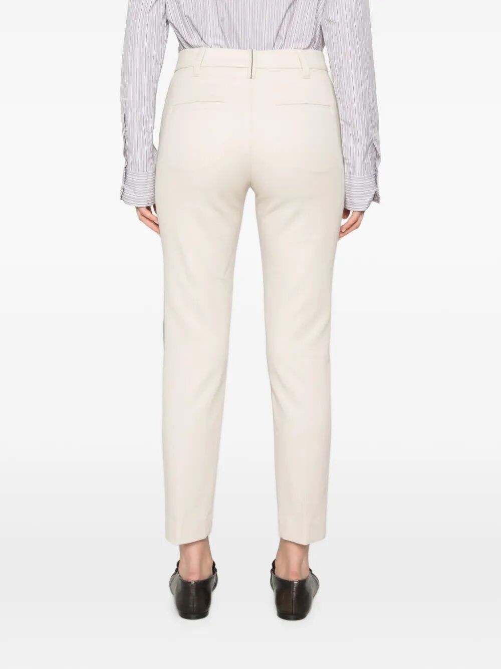 Brunello Cucinelli Women Tapered Leg Cotton Trousers BRUNELLO CUCINELLI