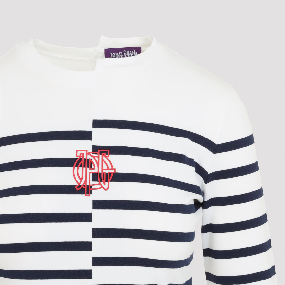 Jean Paul Gaultier Stretch Cotton Asymetric Long Sleves Top Women JEAN PAUL GAULTIER