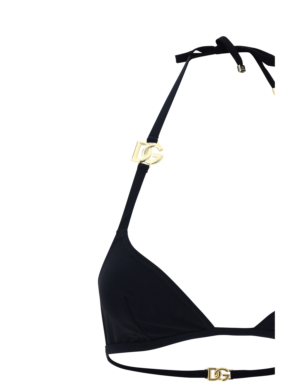 Dolce & Gabbana Women Triangle Bikini With Gold Plaque DOLCE & GABBANA