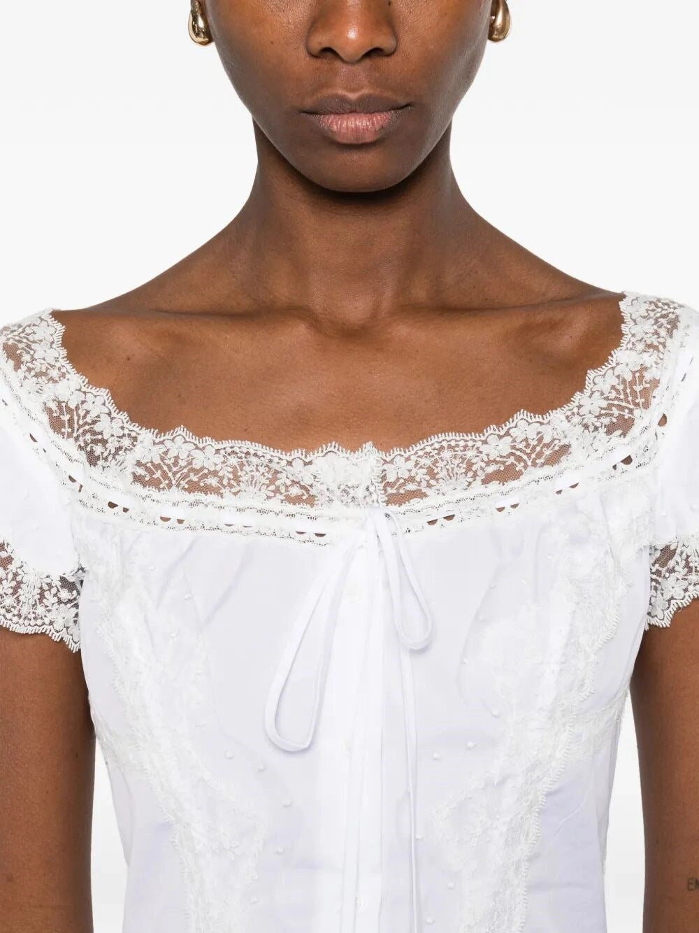 Ermanno Scervino Women Shirt With Embroidery ERMANO SCERVINO