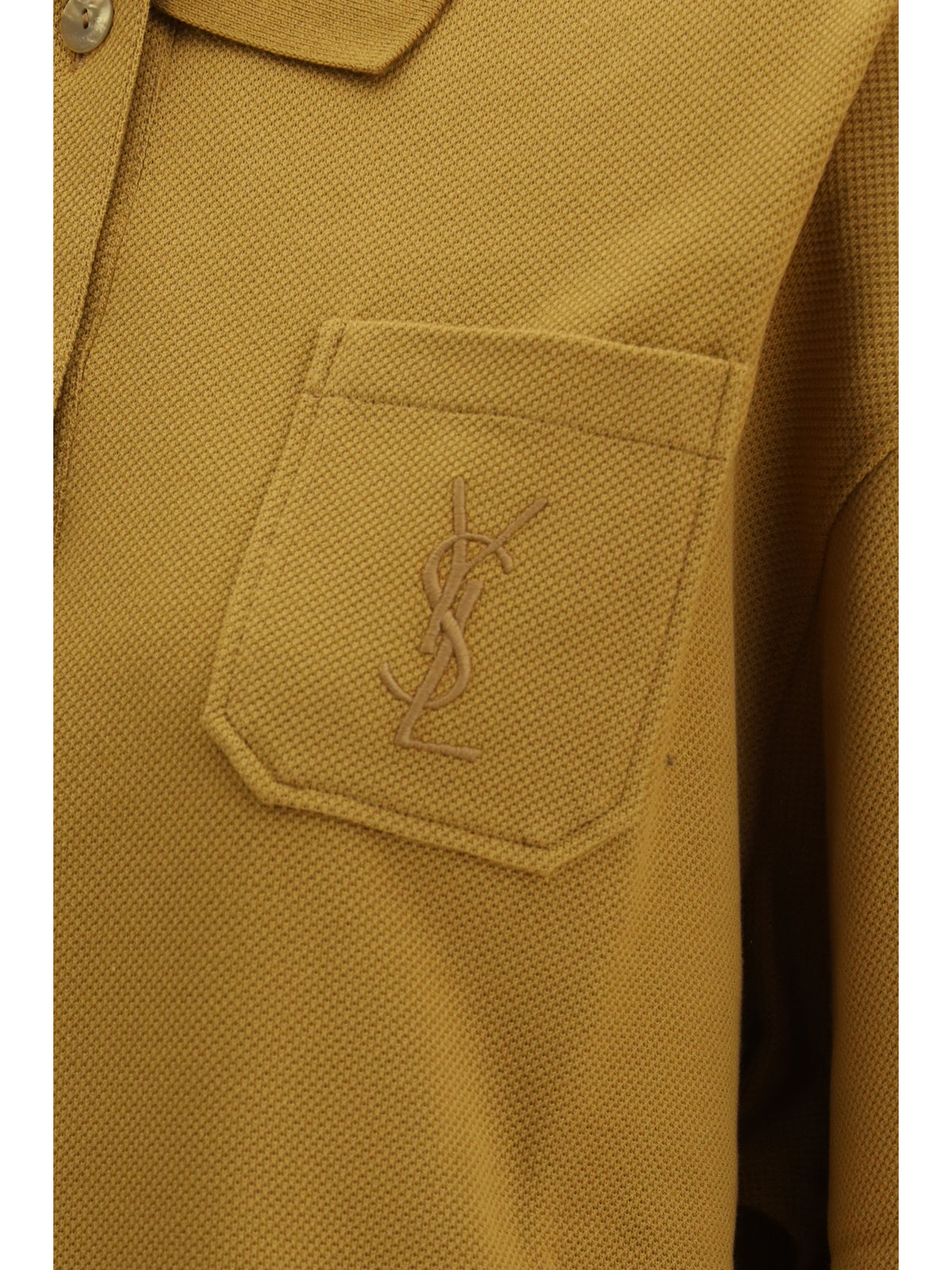 Saint Laurent Women Cassandre Oversized Piqué Polo SAINT LAURENT
