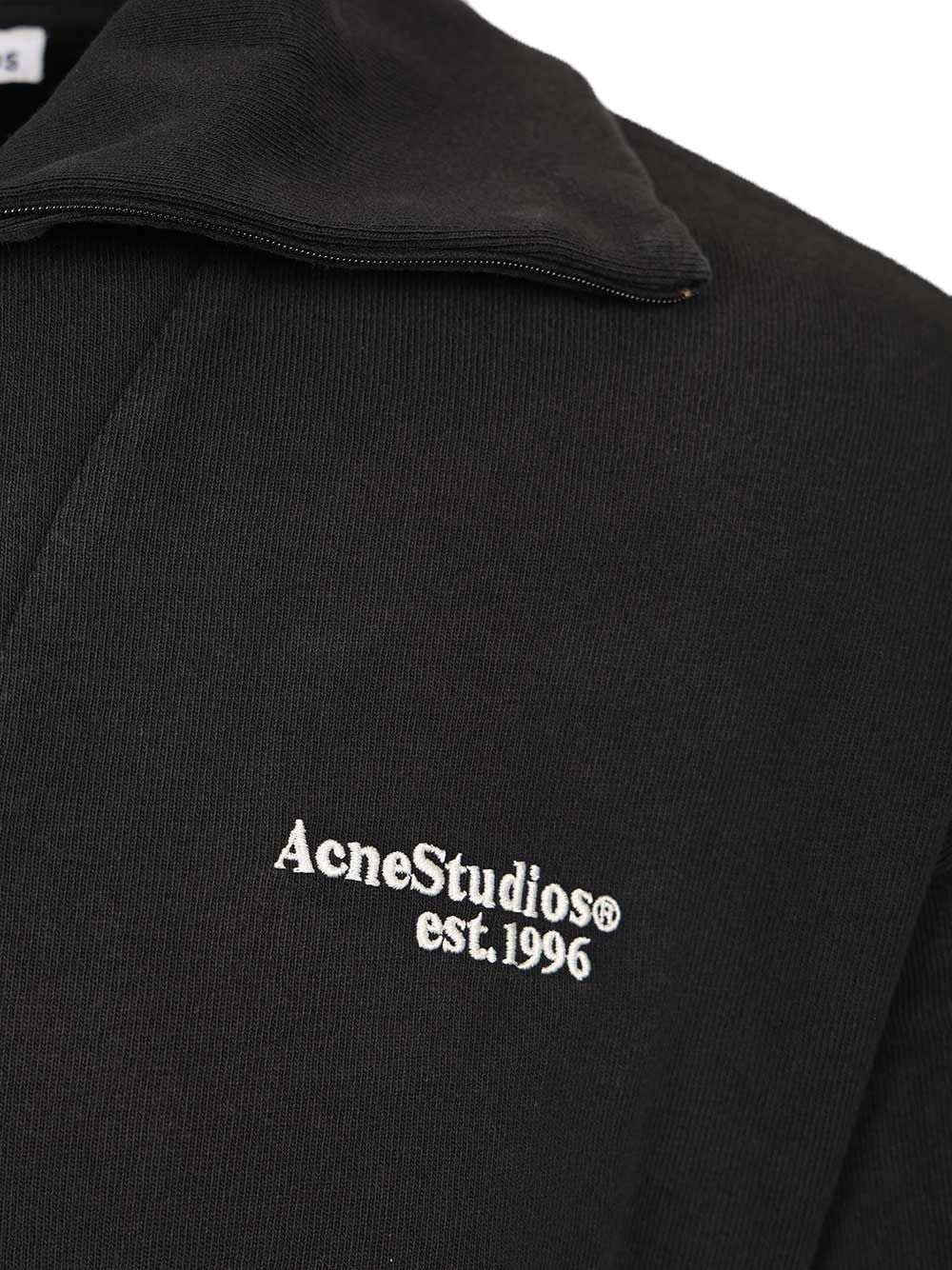 Acne Studios Men Half-Zip Sweatshirt With Logo ACNE STUDIOS