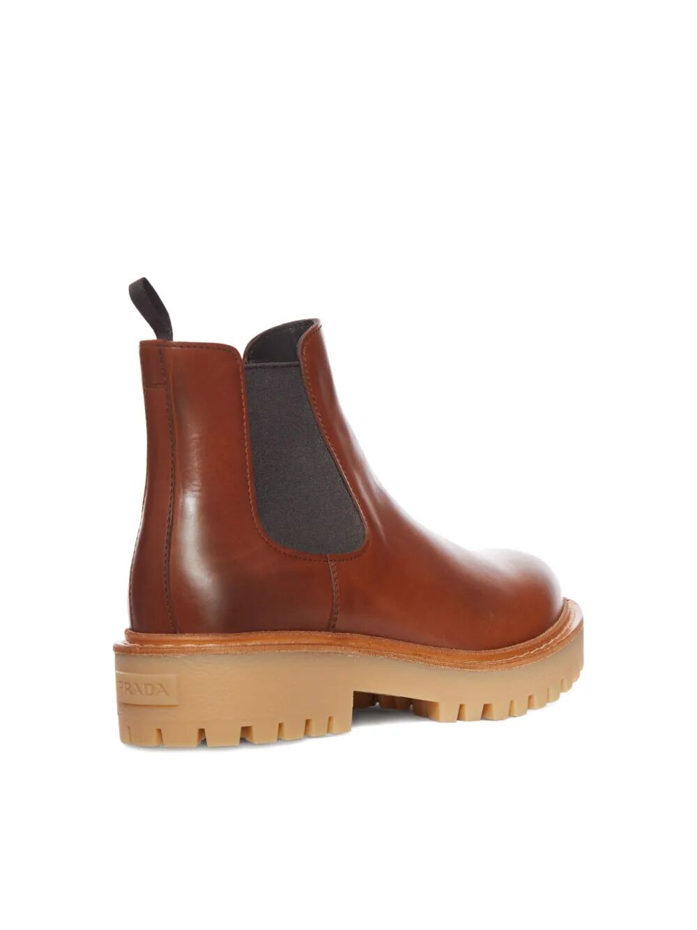 Prada Men Leather Chelsea Boots PRADA
