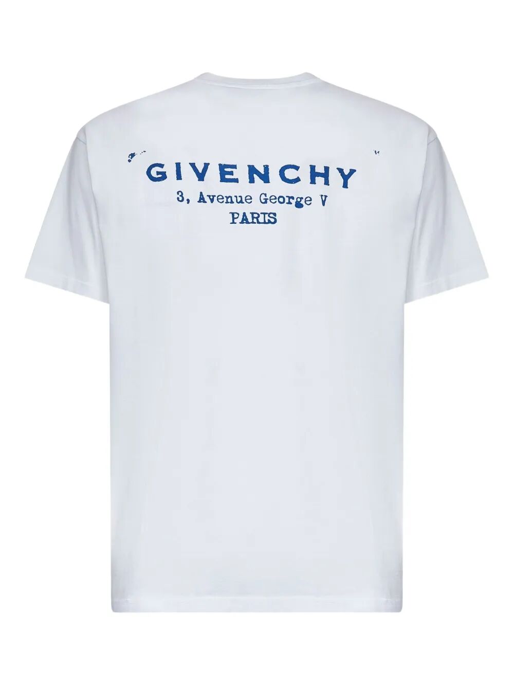 Givenchy Men Cotton T-Shirt With Givenchy Stamp Print GIVENCHY