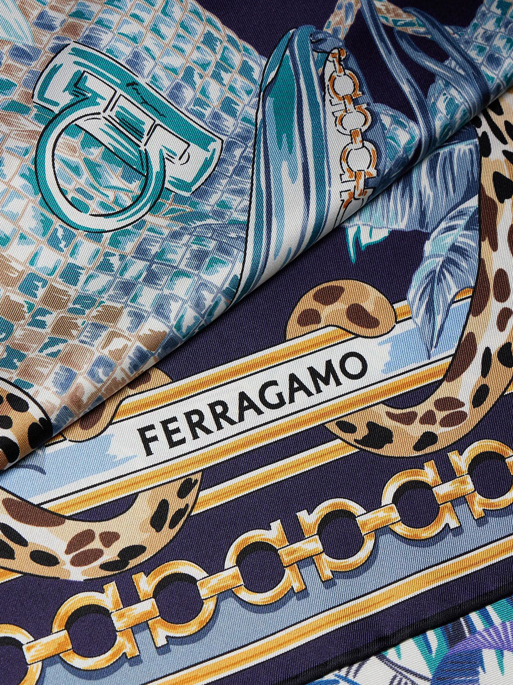 Ferragamo Women Felini Print Silk Scarf FERRAGAMO