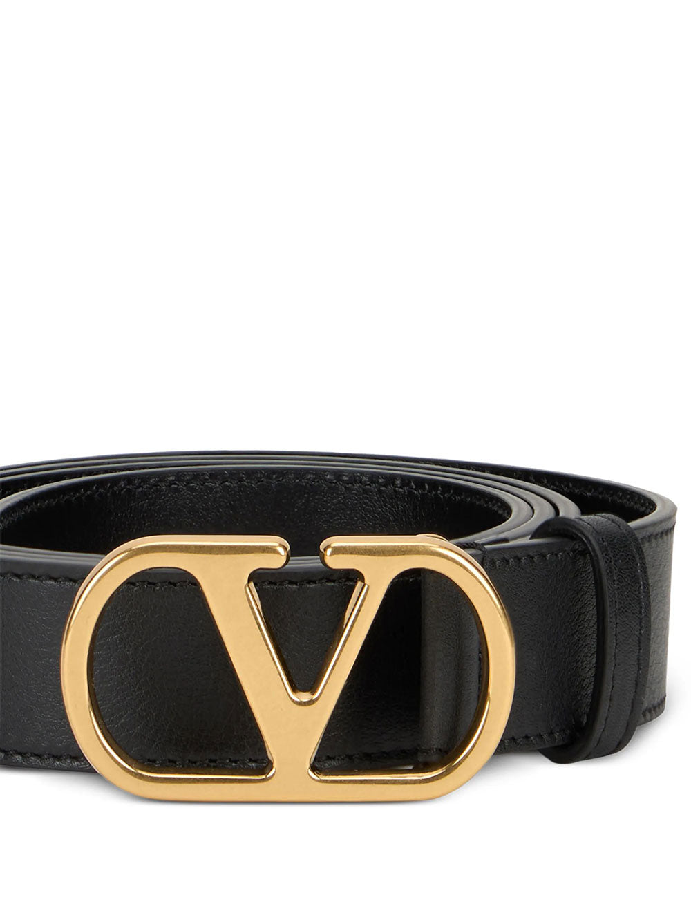 Valentino Garavani Men Vlogo Signature 30Mm Leather Belt