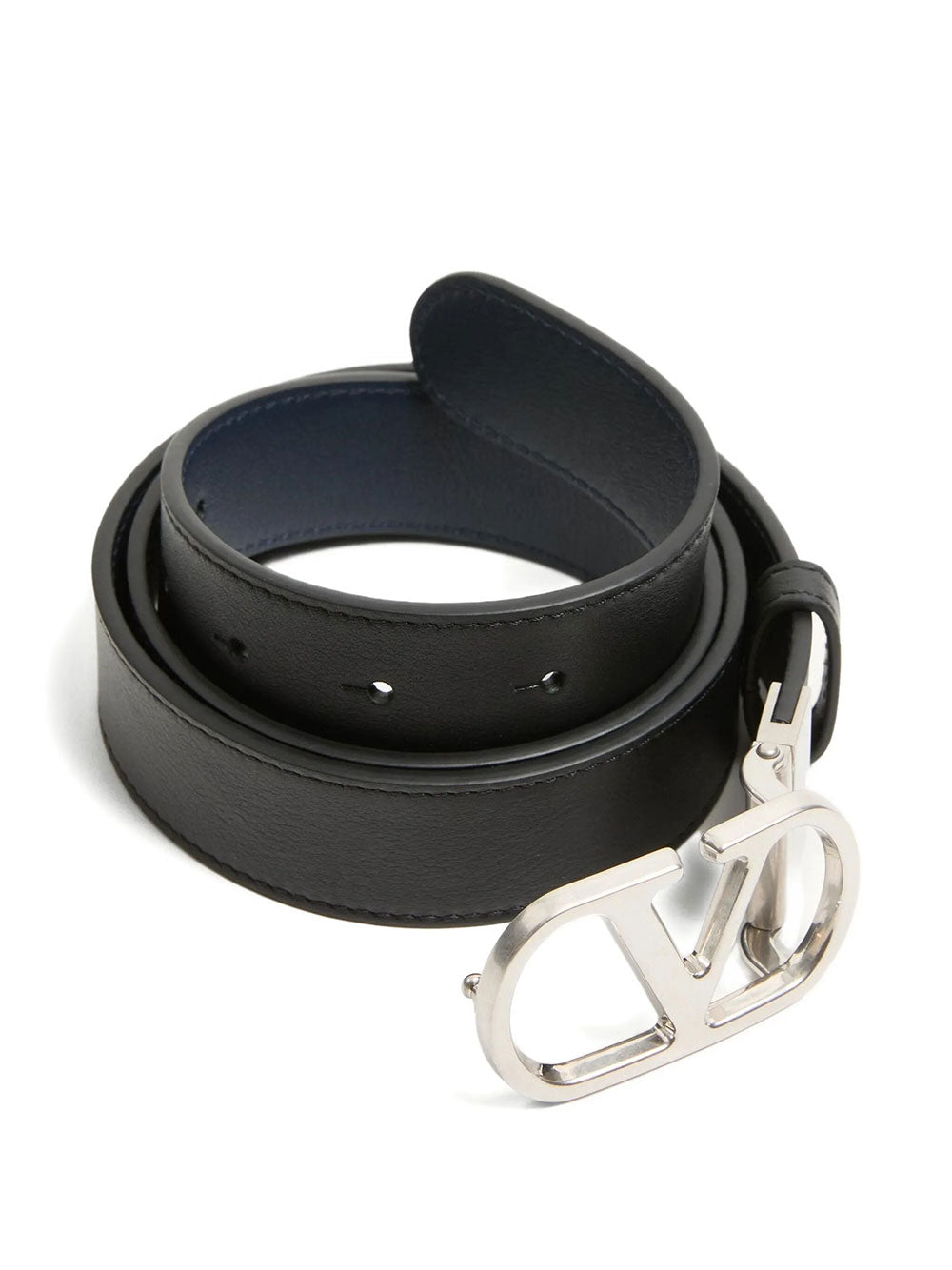 Valentino Garavani Men Vlogo Signature 30Mm Reversible Shiny Leather Belt VALENTINO GARAVANI