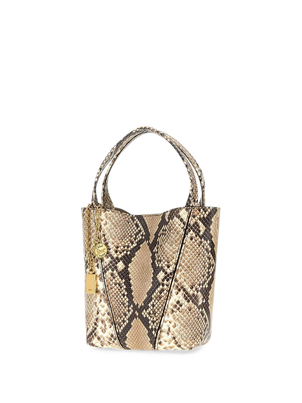 Chloe Women Small Chloé Spin Tote Bag In Python-Effect Leather CHLOE