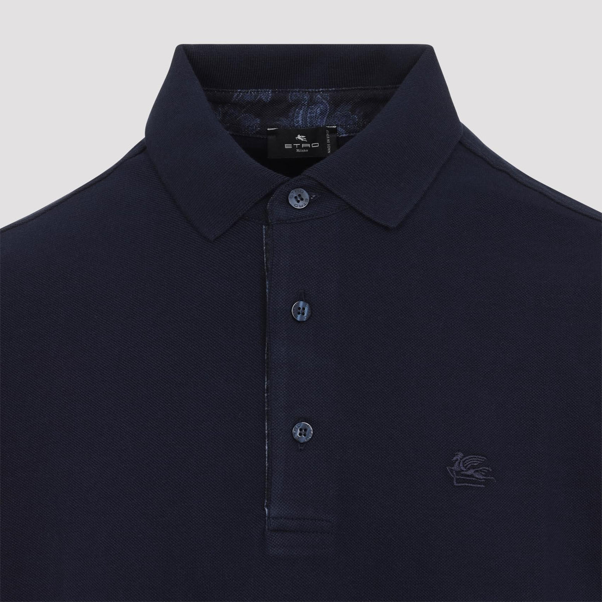 Roma Printed Detail Polo Men ETRO