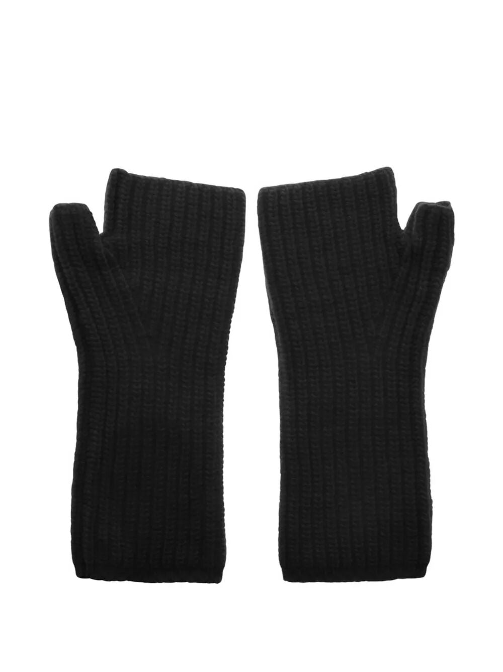 Herno Women Wool Ribbed Muffs HERNO
