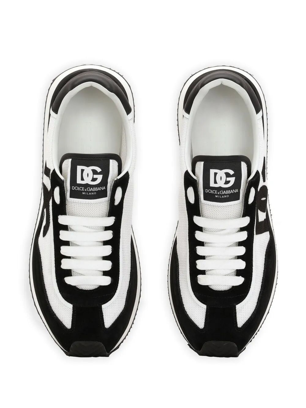 Dolce & Gabbana Women Suede And Mesh Dg Cushion Sneakers DOLCE & GABBANA