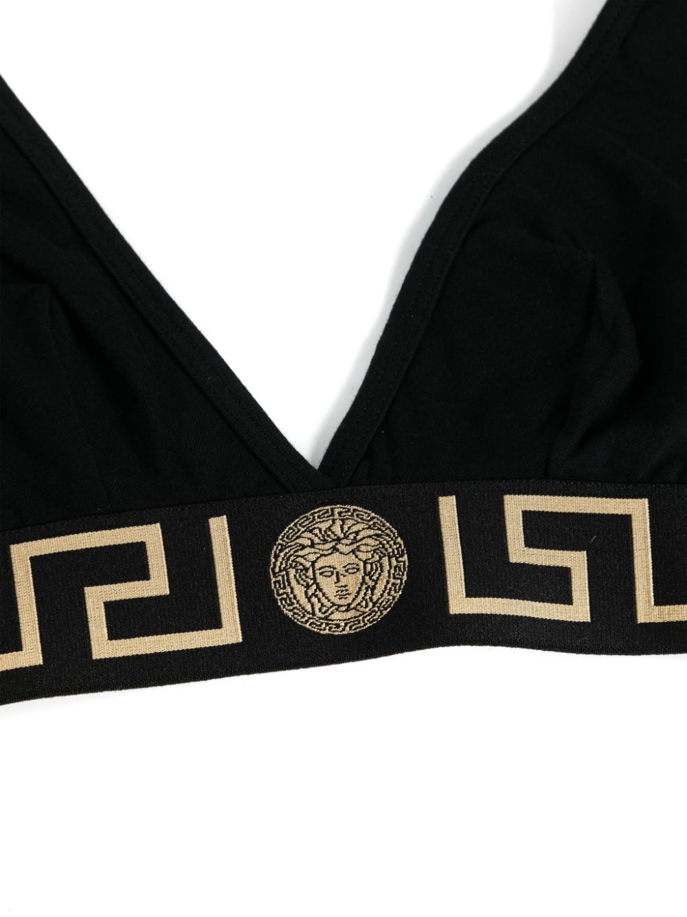Versace Women Greca Border Triangle Bralette VERSACE