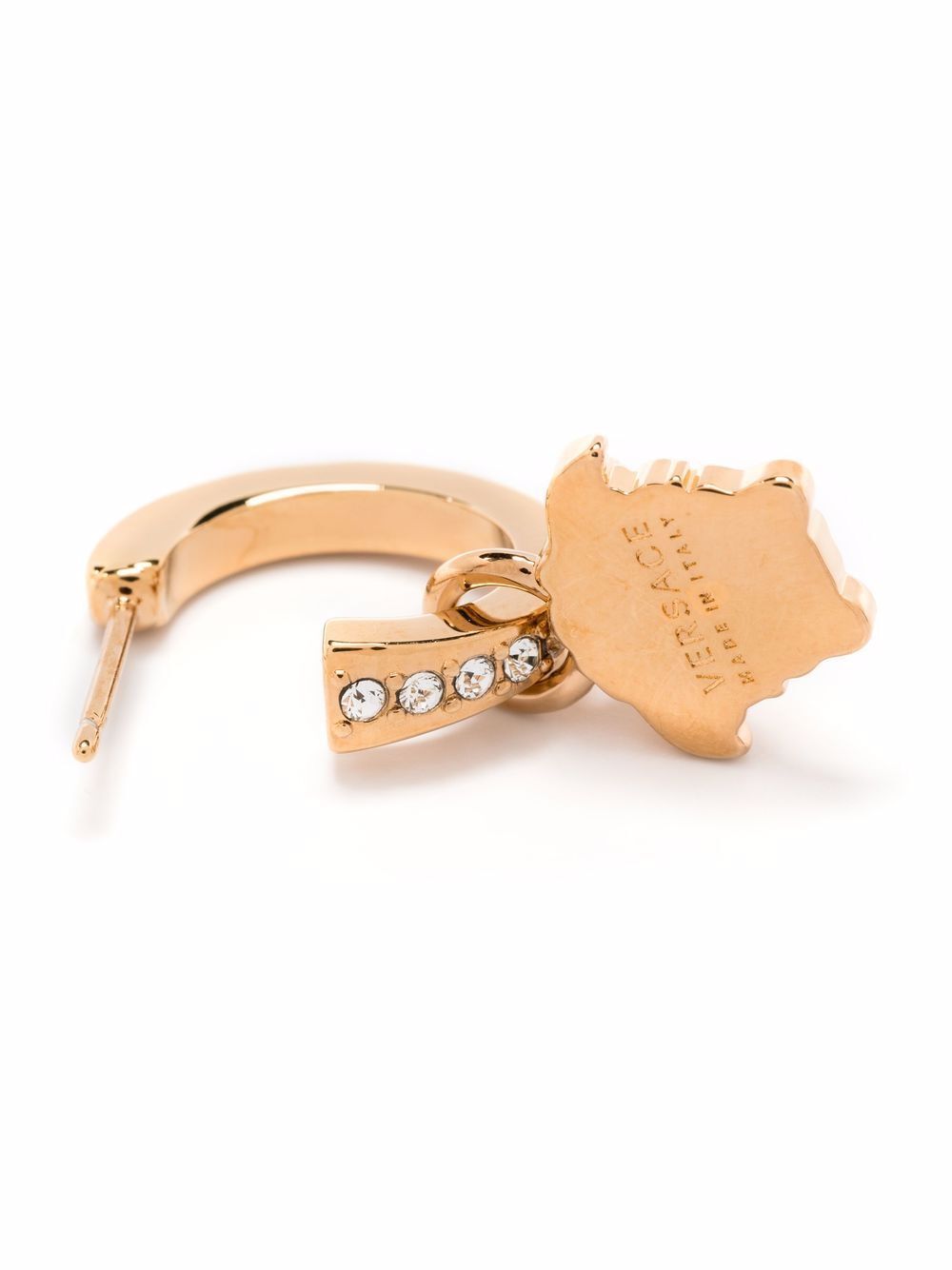 Versace Women Crystal La Medusa Hoop Earrings VERSACE