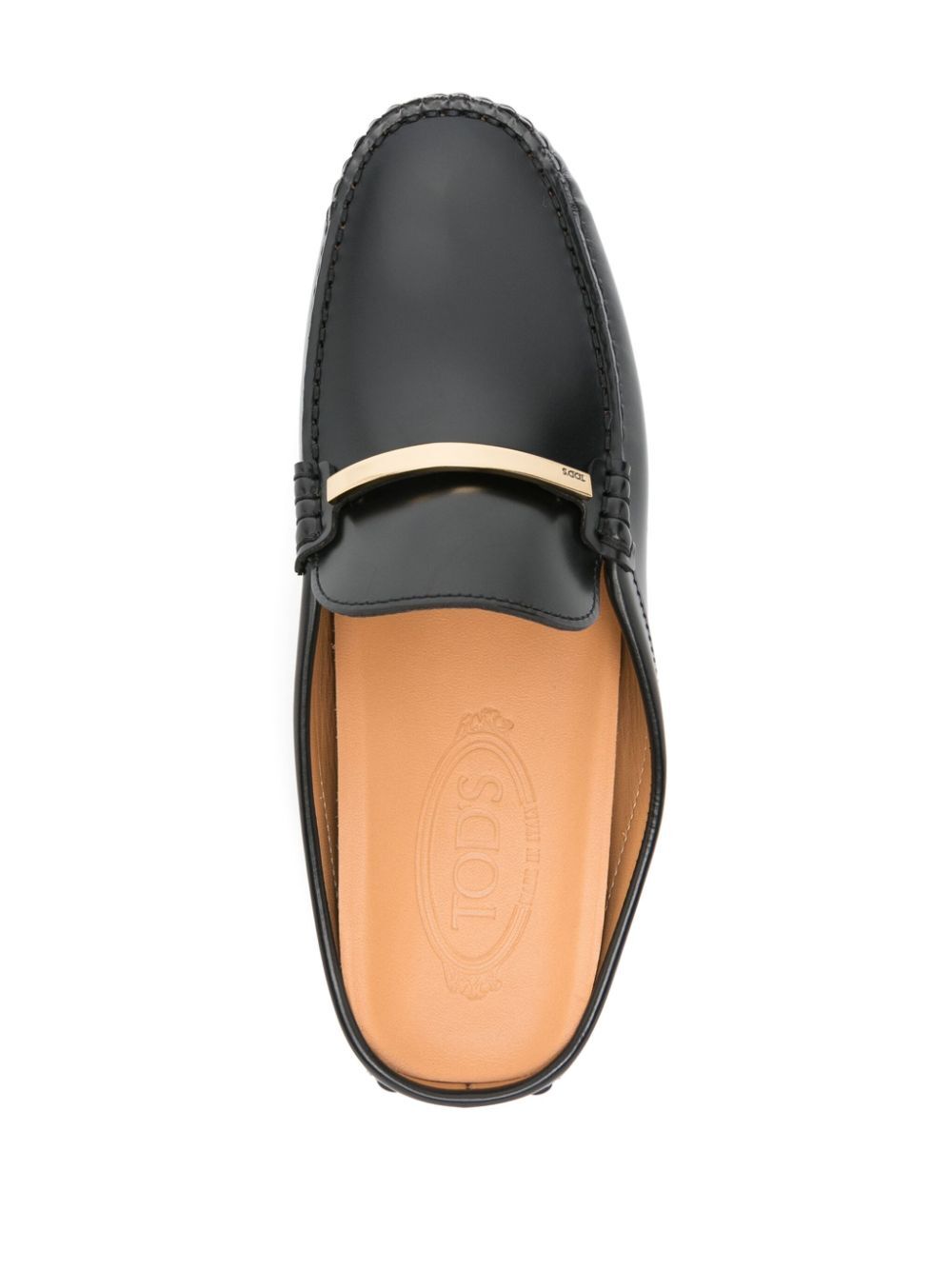 Tod's Women Branded Metal Bar Leather Gommino Mules TOD'S