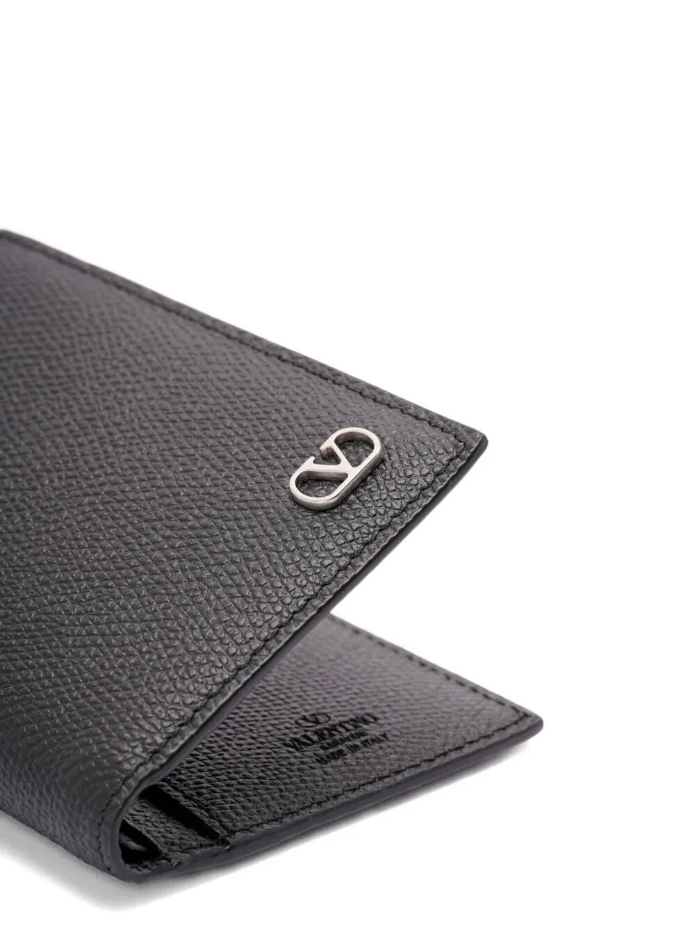 Valentino Garavani Men Valentino Garavani Vlogo Signature Cardholder In Grainy Calfskin VALENTINO GARAVANI