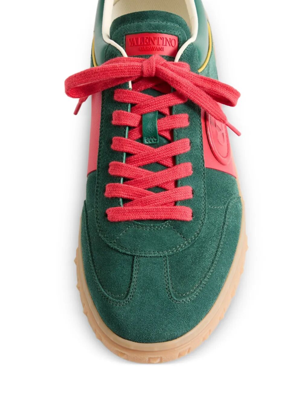 Valentino Garavani Men Upvillage Split And Nappa Leather Sneakers VALENTINO GARAVANI