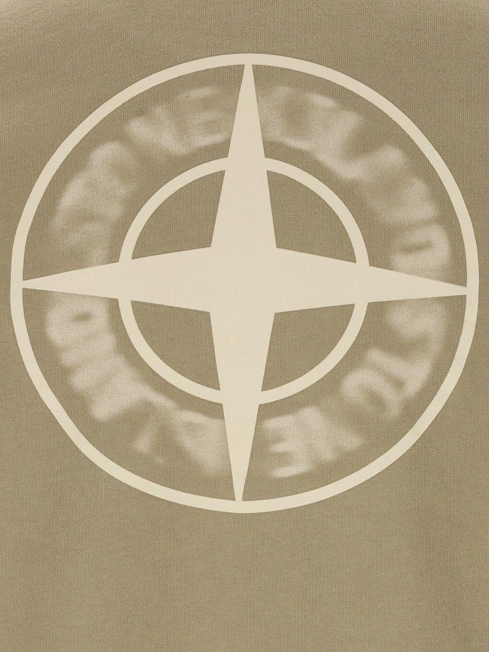 Stone Island Men Organic Cotton Fleece Crewneck Sweatshirt STONE ISLAND