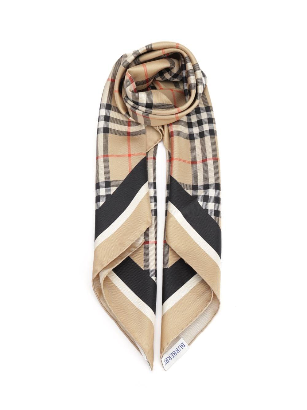 Burberry Women Check Silk Scarf BURBERRY