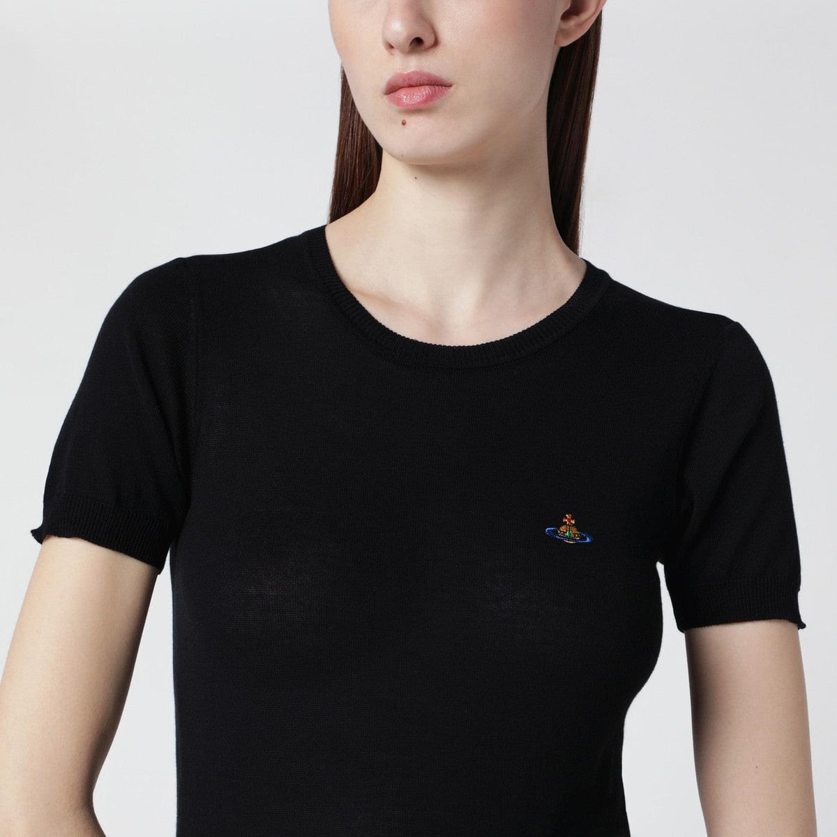 Vivienne Westwood Bea Black Cotton Top Women VIVIENNE WESTWOOD