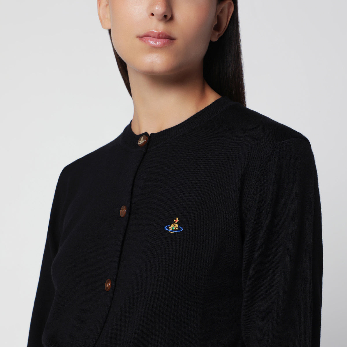 Vivienne Westwood Black Bea Cropped Cardigan Women VIVIENNE WESTWOOD