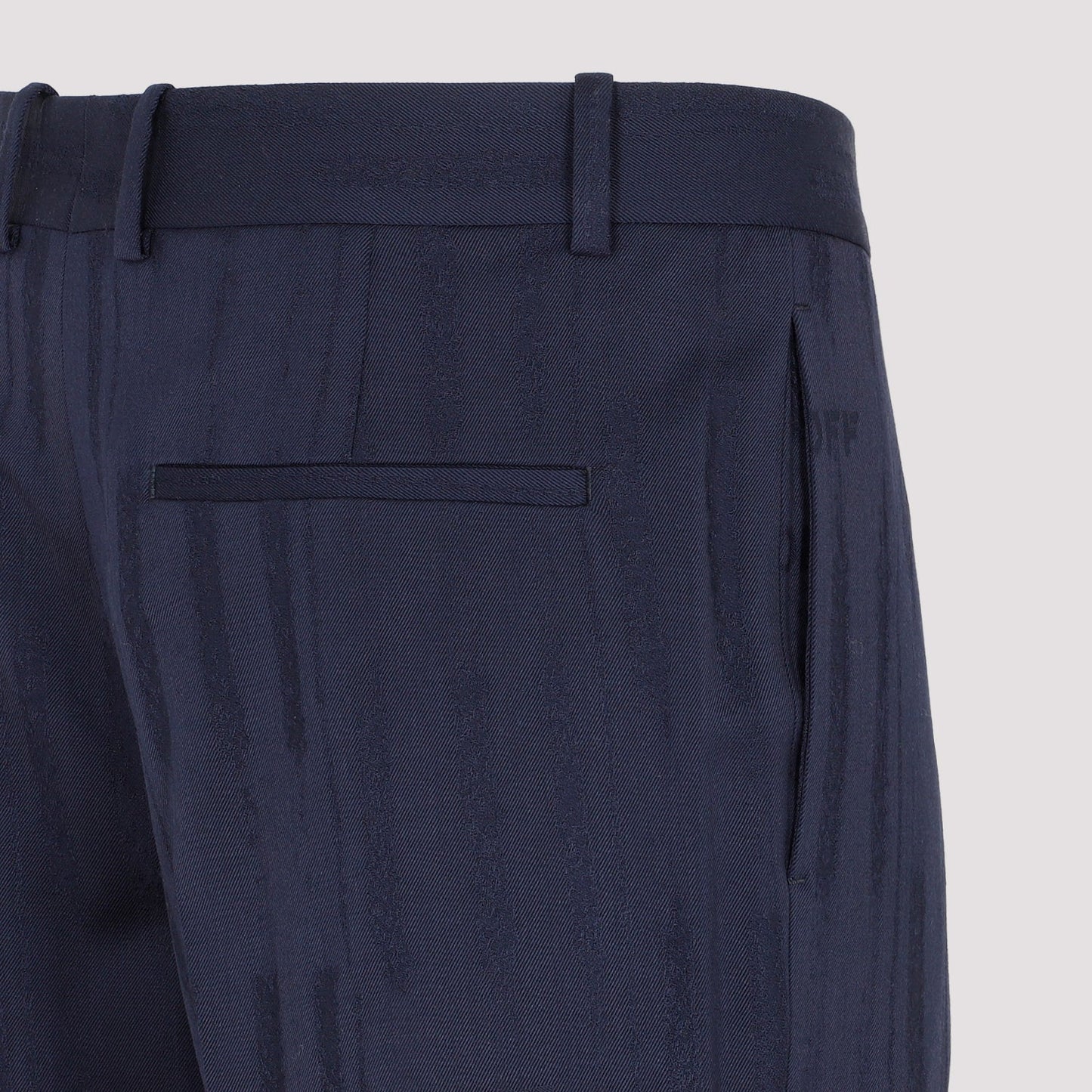 Off White Shibori Jacquard Slim Pant Men OFF-WHITE