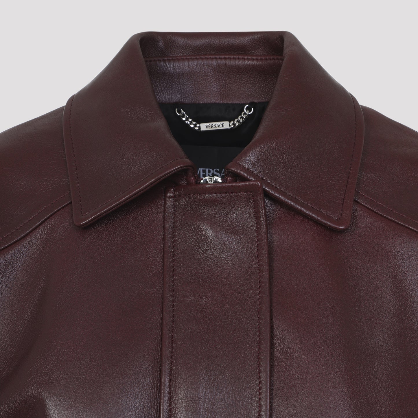 Versace Bufalo Leather Blouson Women VERSACE