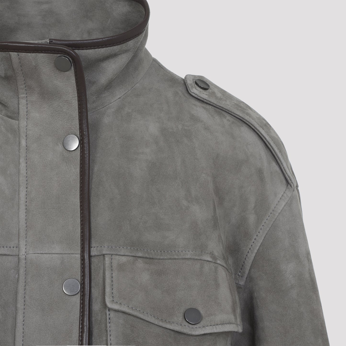 Brunello Cucinelli Suede Jacket Women BRUNELLO CUCINELLI