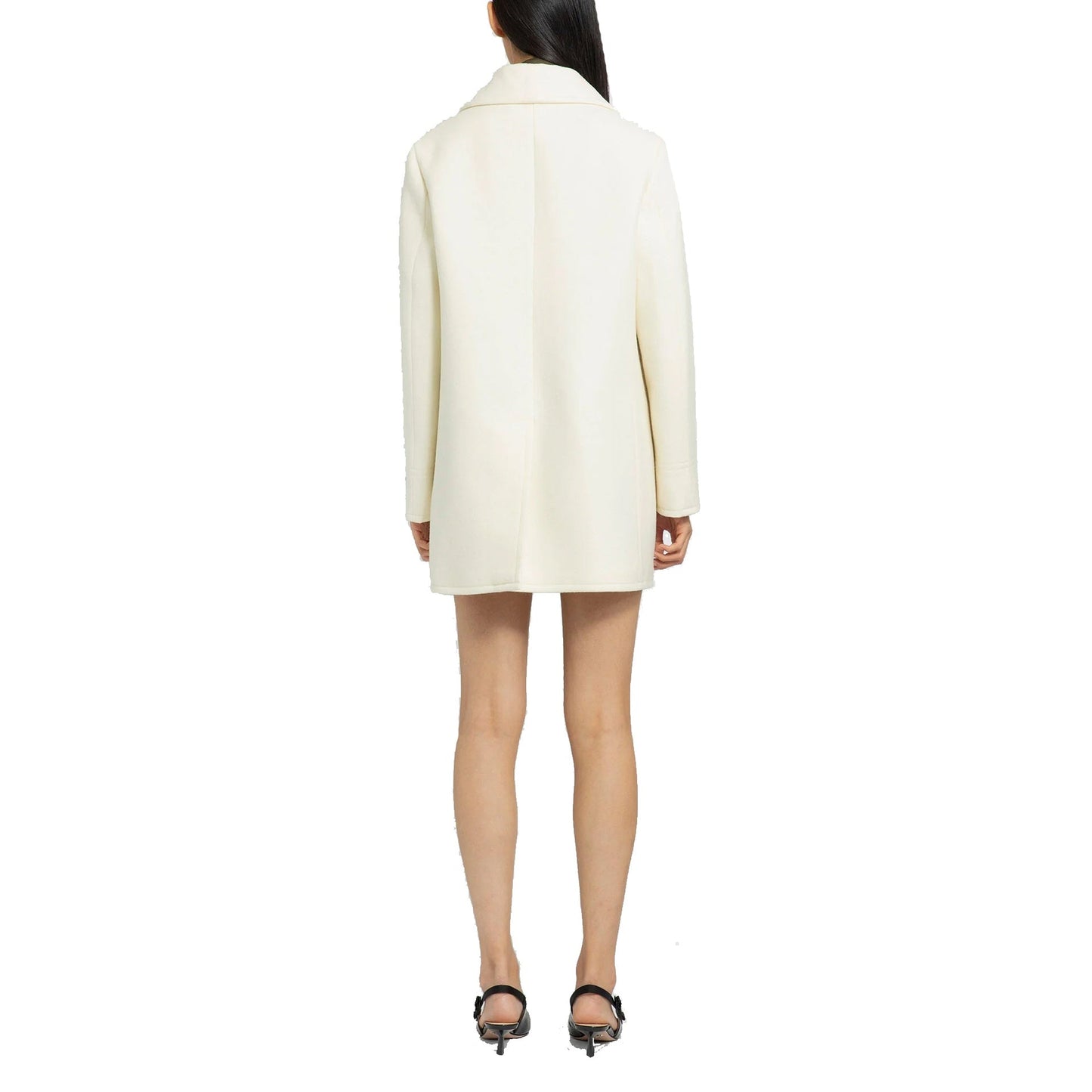 Prada Double-Breasted Wool Coat Women PRADA