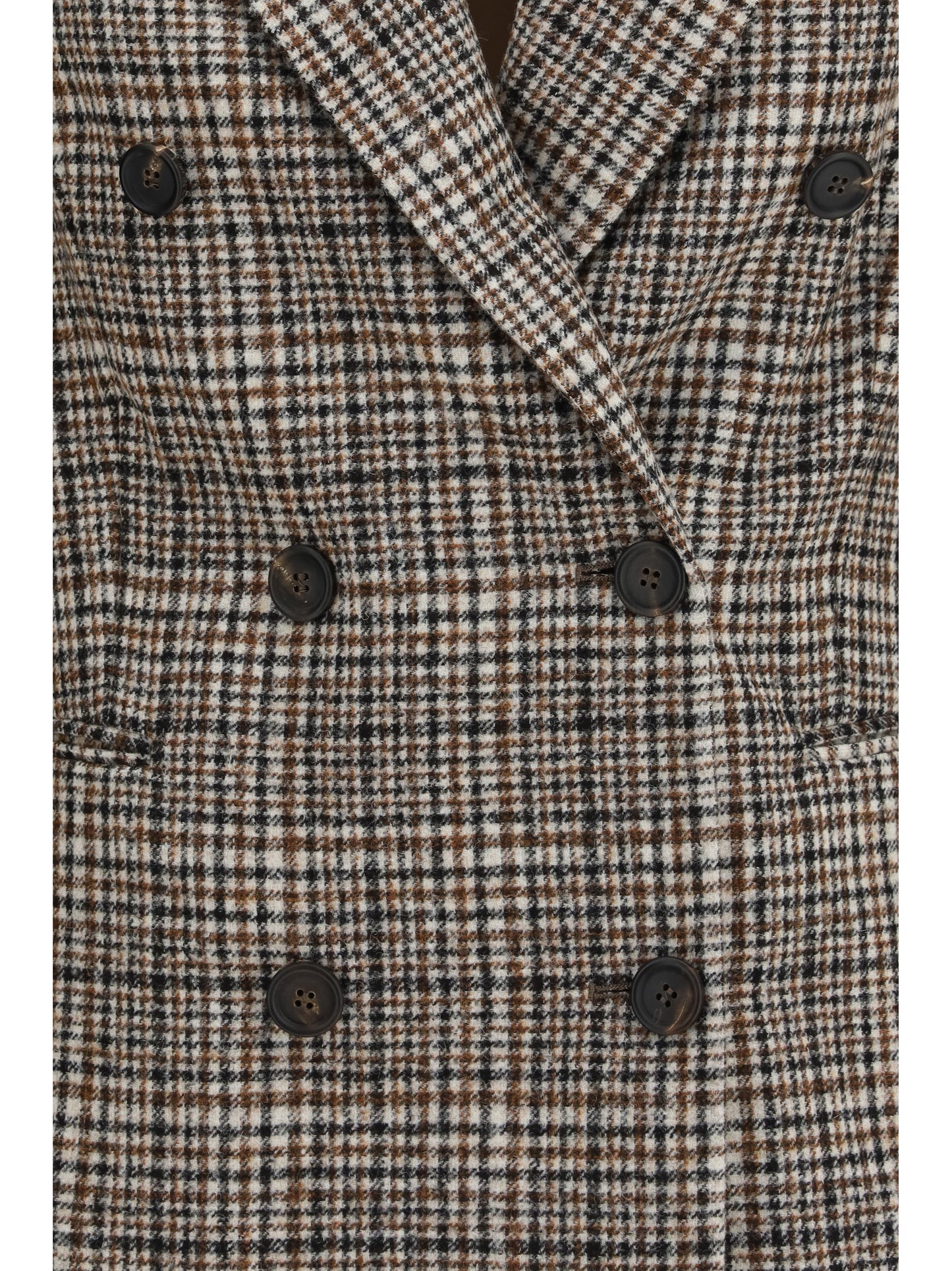 Brunello Cucinelli Women Double-Breasted Jacket In Alpaca And Wool Blend BRUNELLO CUCINELLI