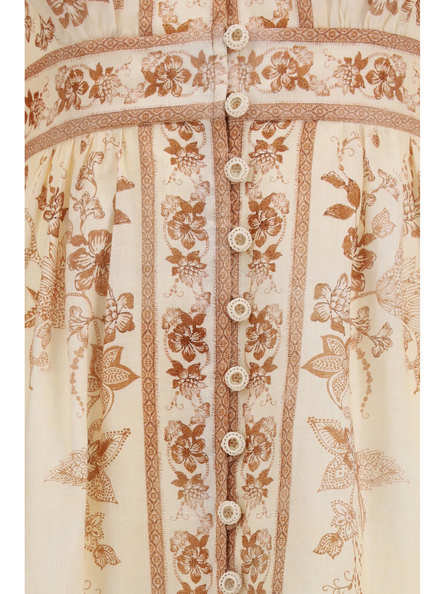 Zimmermann Women Indra Plunge Floral Dress ZIMMERMANN
