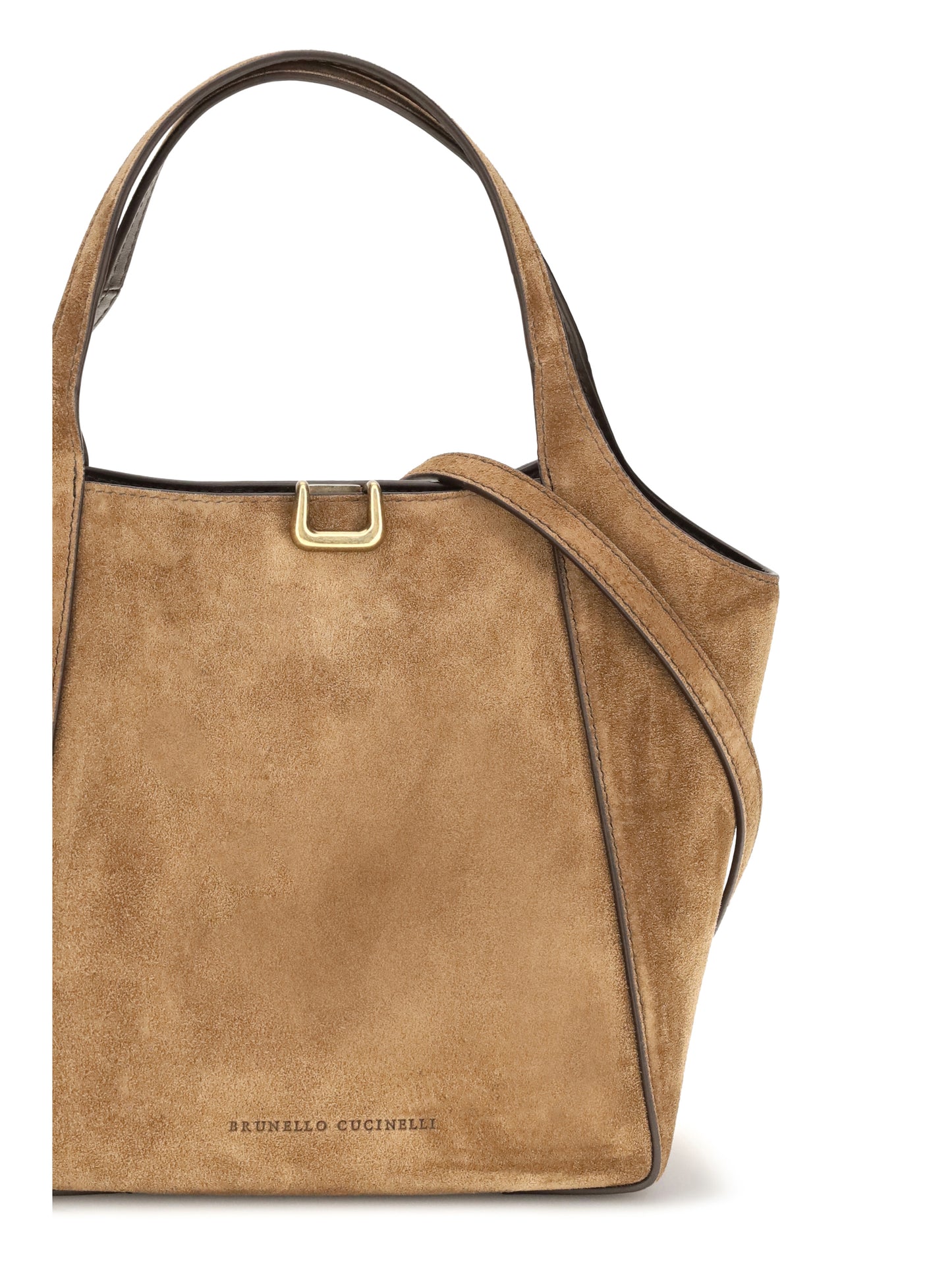Brunello Cucinelli Women Small Sartorial Suede Bucket Bag BRUNELLO CUCINELLI