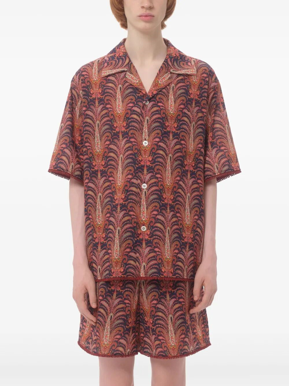 Valentino Garavani Men `Voyage Imaginaire` Bowling Shirt VALENTINO GARAVANI