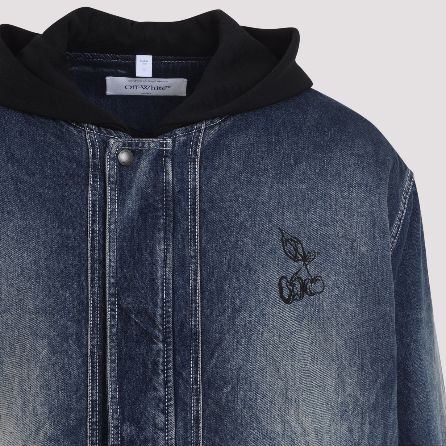 Off White Cherry Fleece Jacket Men OFF-WHITE