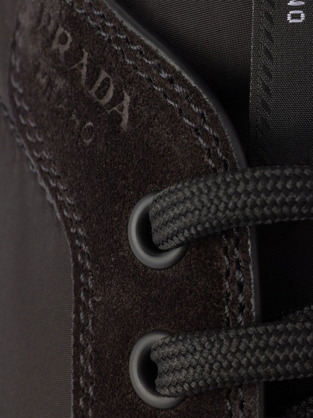 Prada Men Speedrock Re-Nylon And Suede Sneakers PRADA
