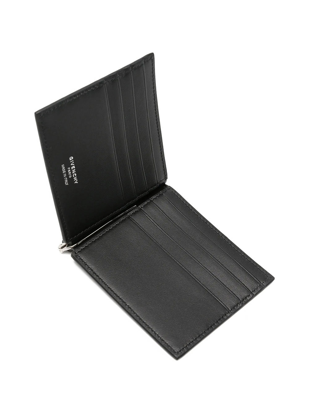 Givenchy Men Leather Bi-Fold Card Case With Bill Clip GIVENCHY