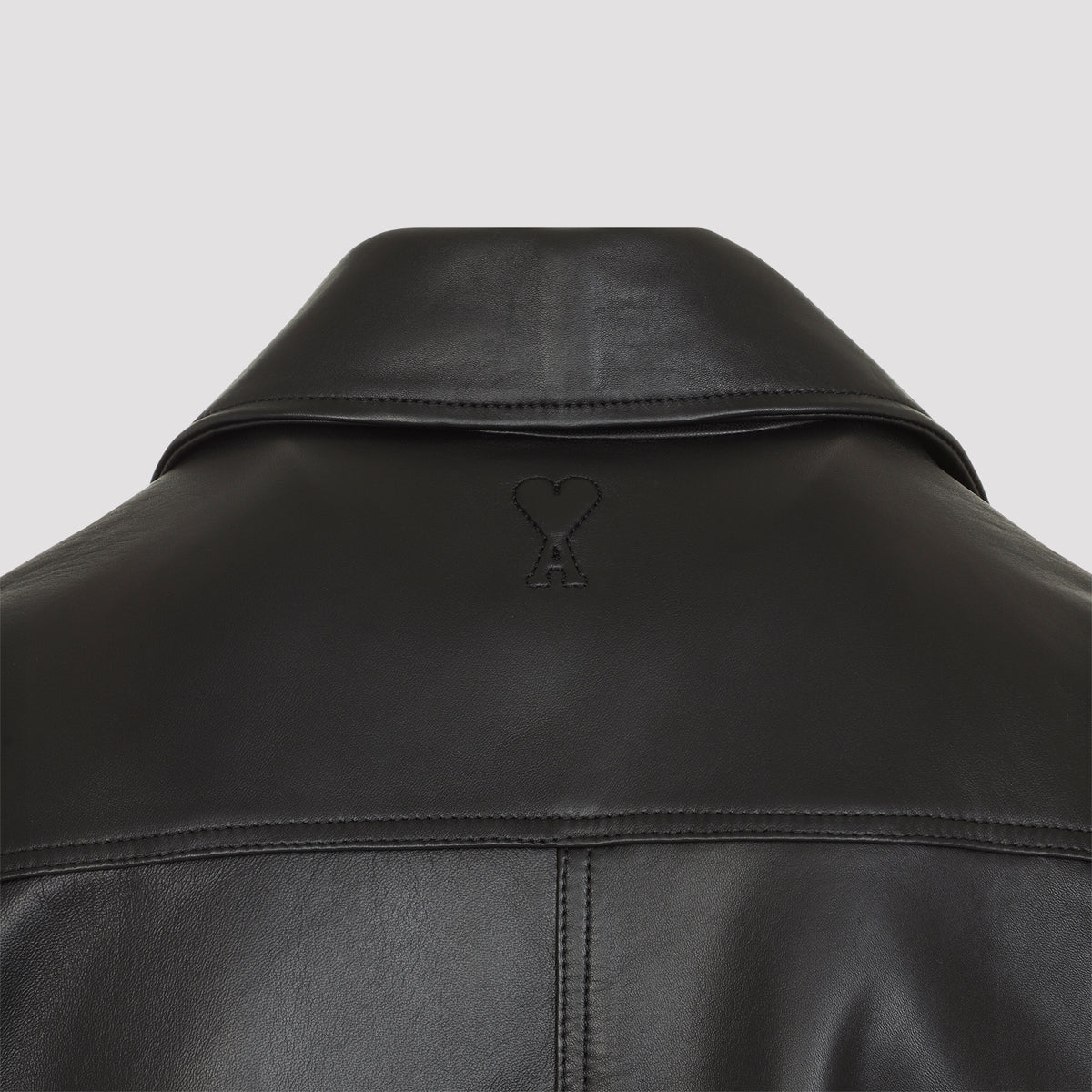 Ami Paris Zipped Leather Jacket Men AMI PARIS