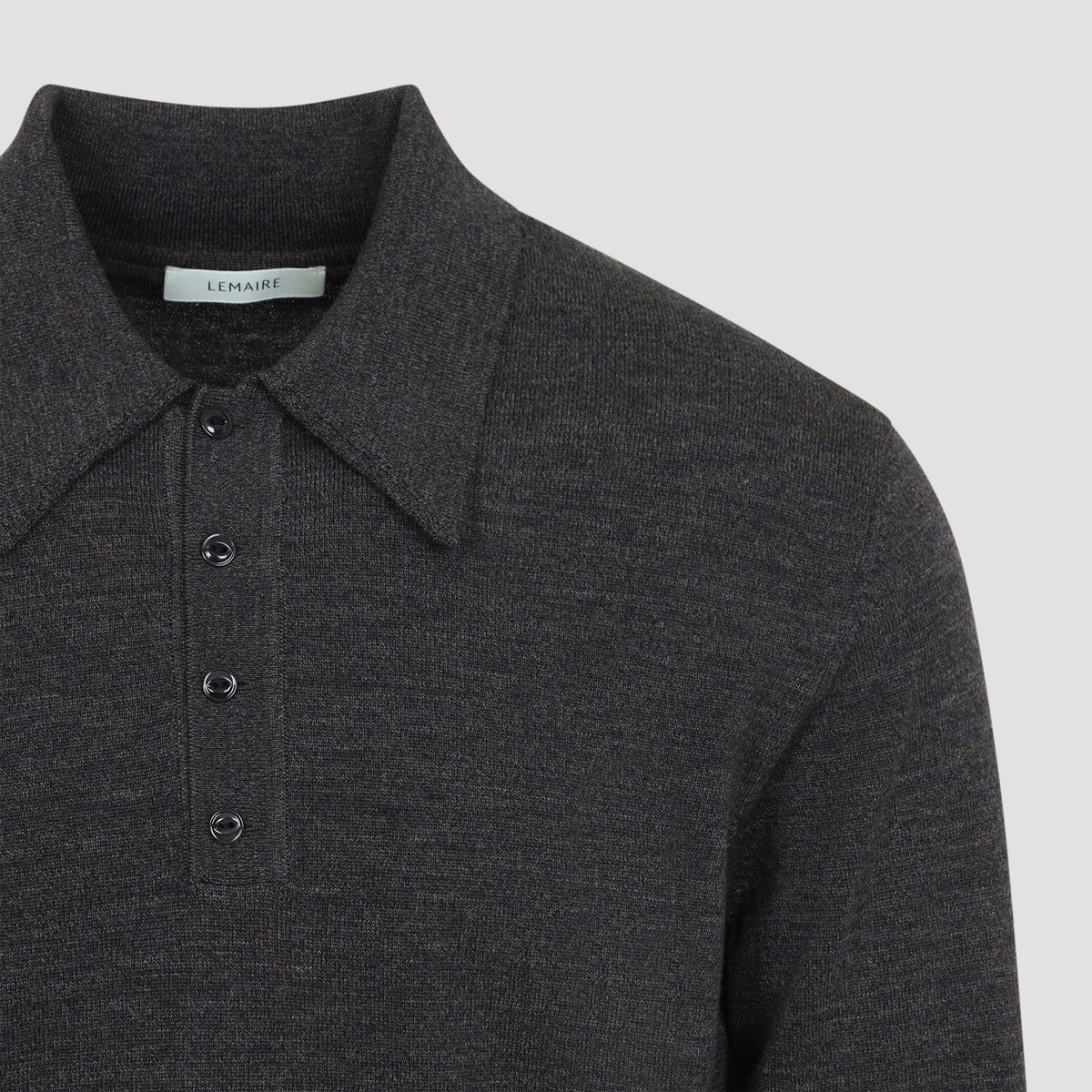 Lemaire L/S Knitted Polo Sweater Men LEMAIRE