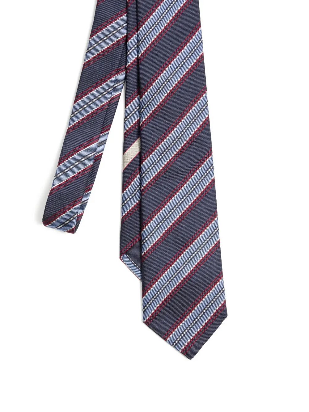 Valentino Garavani Men Valentie Jacquard Regimental Silk Tie VALENTINO GARAVANI